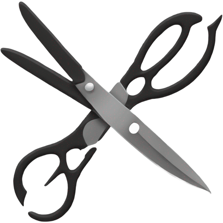 Scissors cutting each other  emoji