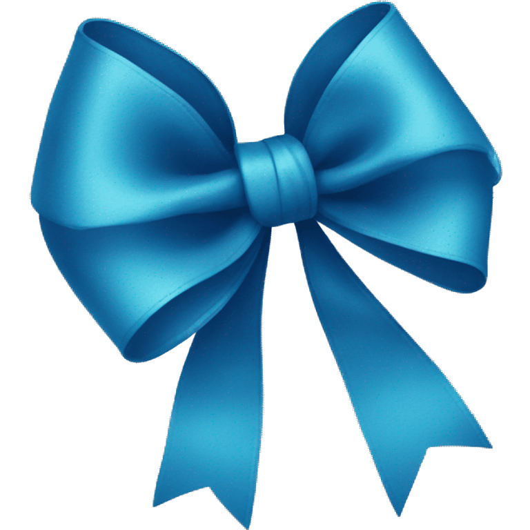 blue bow emoji