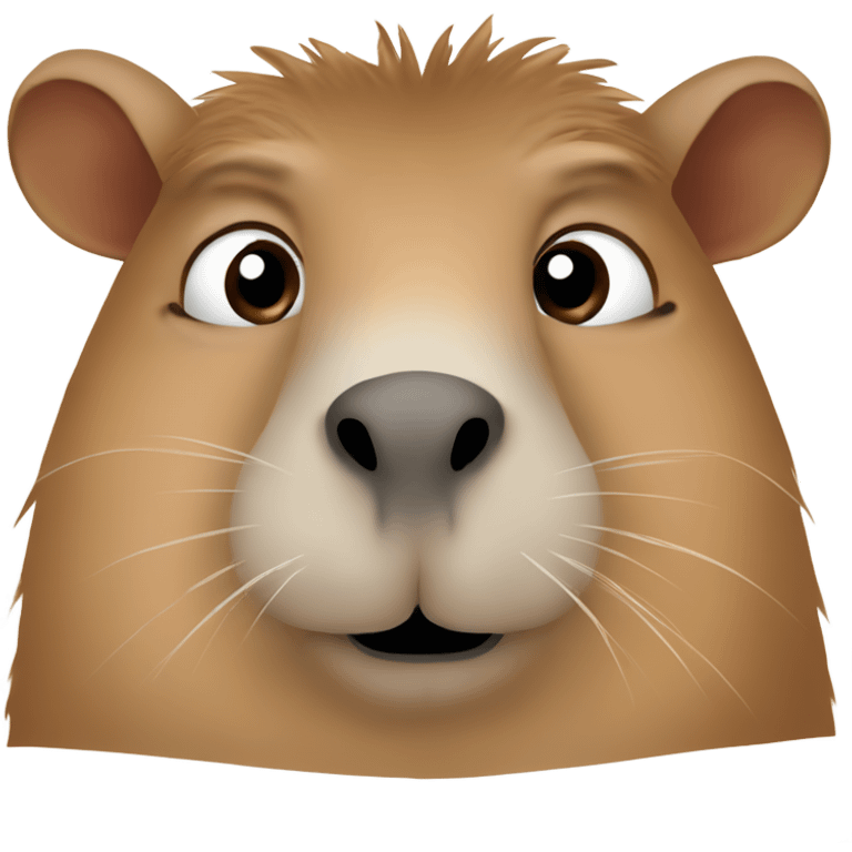 Capybara enamorada con ojos tiernos  emoji