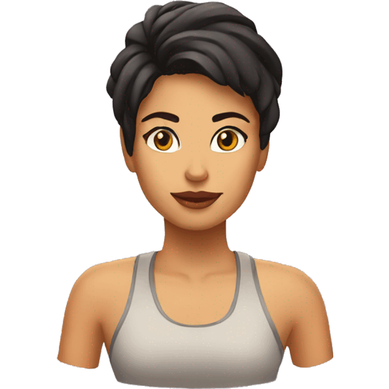 chica morena emoji