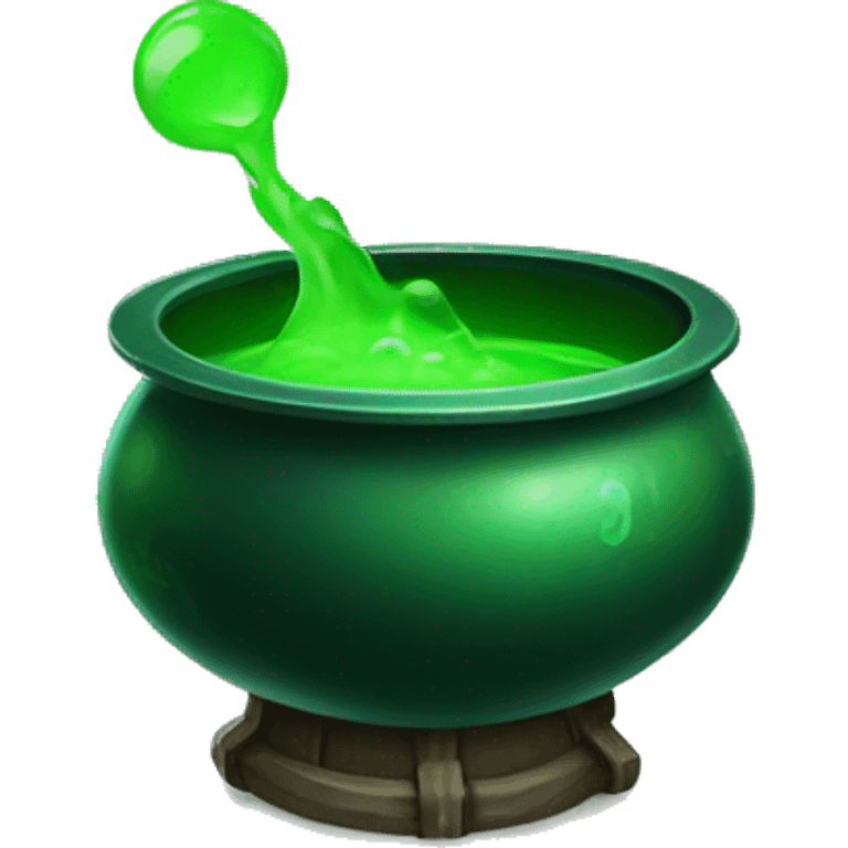 Witch's Cauldron green potion emoji