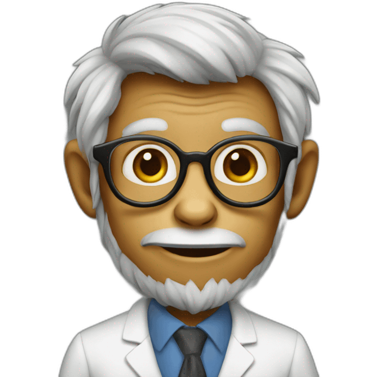 Monkey professor emoji