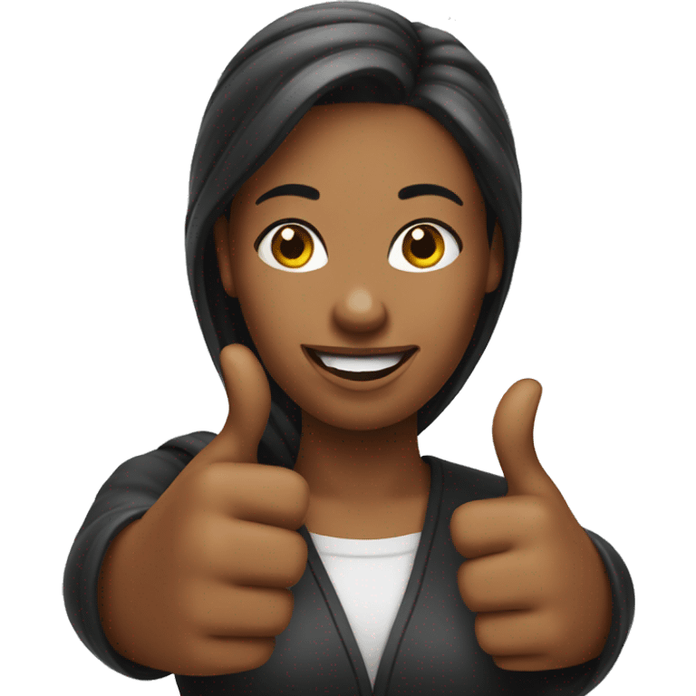 woman thumbs up emoji