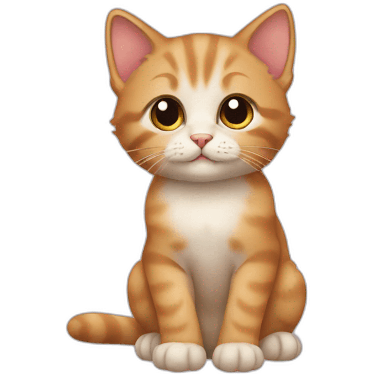 Kitten sitting emoji