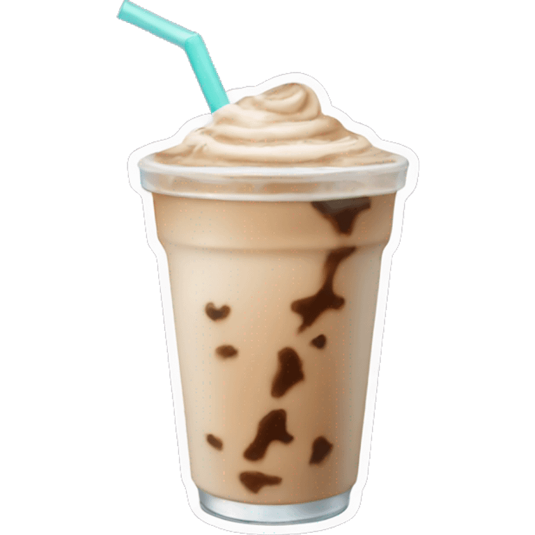 iced latte with straw emoji