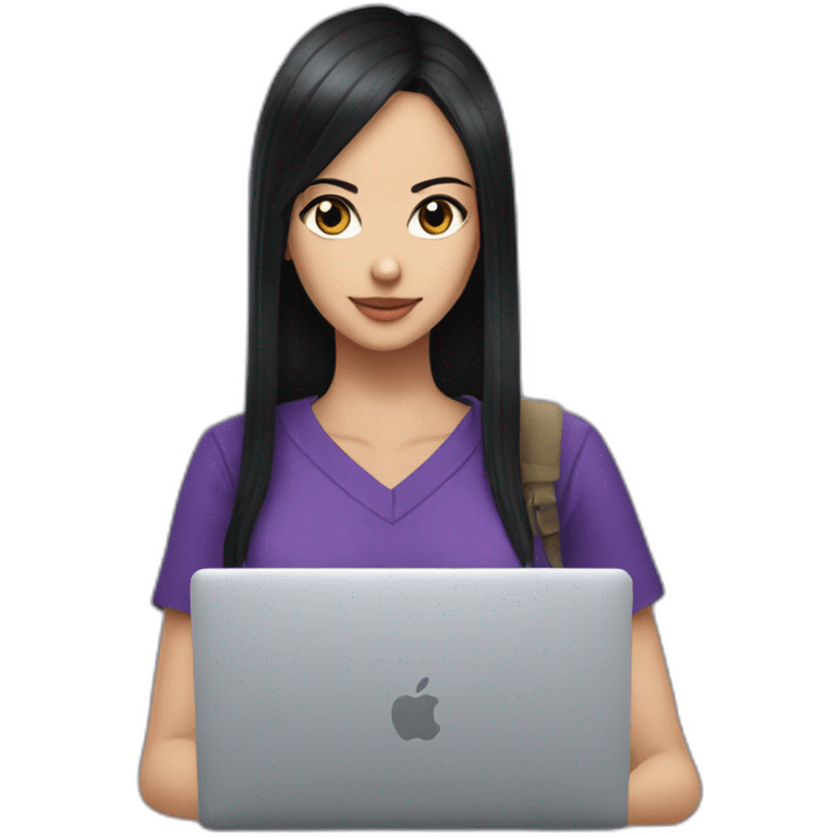 nico-robin-with-a-macbook emoji