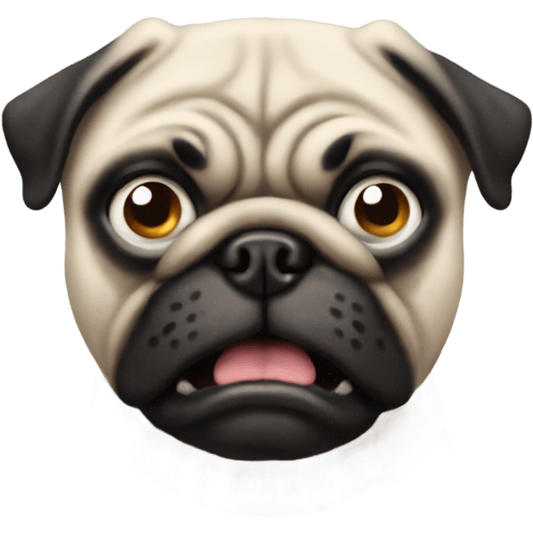 Angry pug emoji