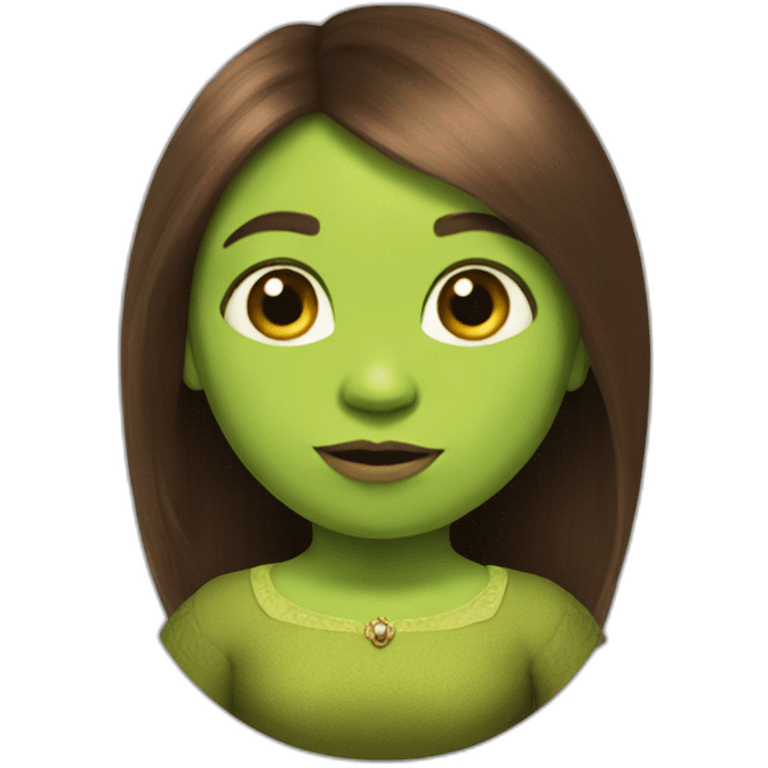 fiona from shrek as a sphere emoji