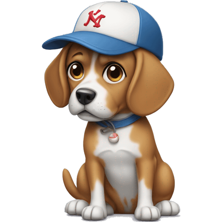 dog with skate and baseball cap emoji