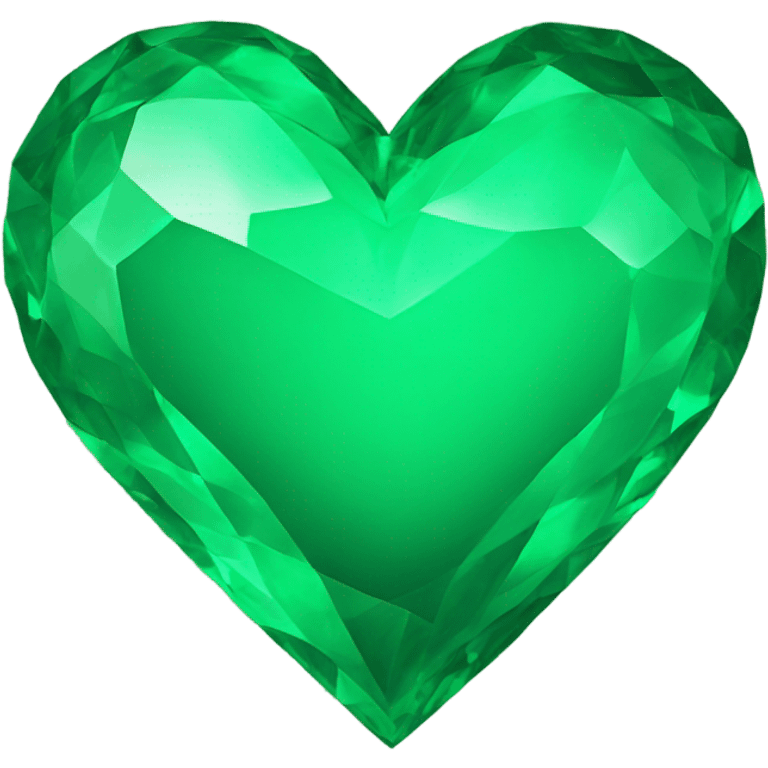 Emerald green heart emoji