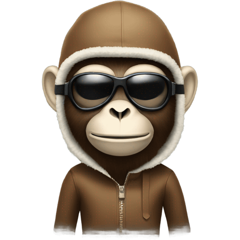 monkey with ski mask emoji