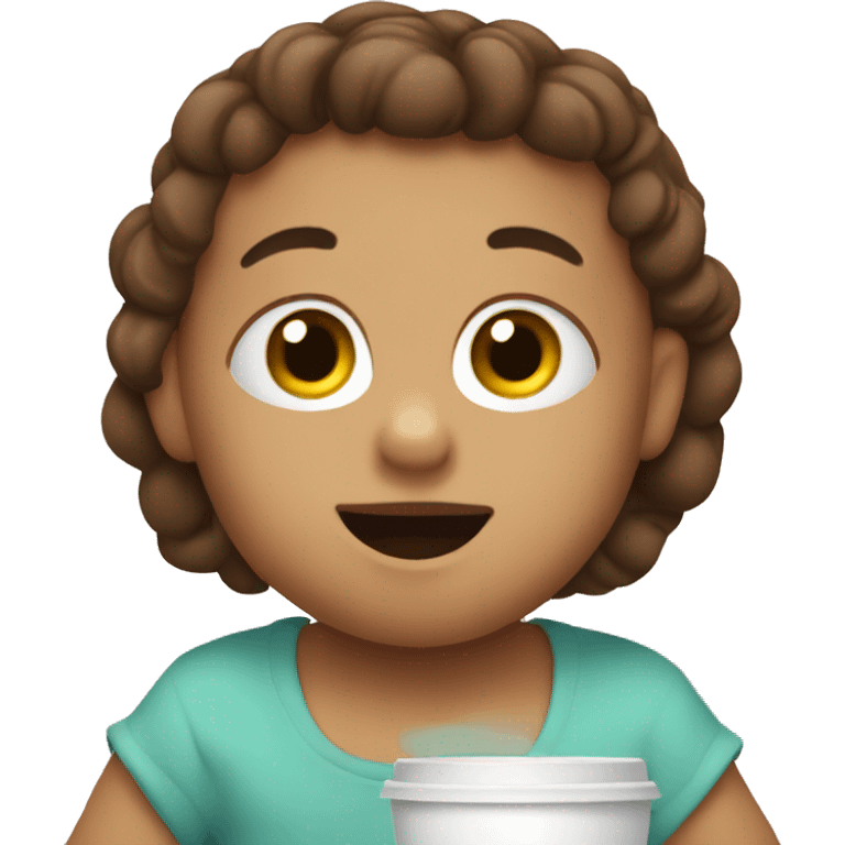 Baby Drink coffee emoji