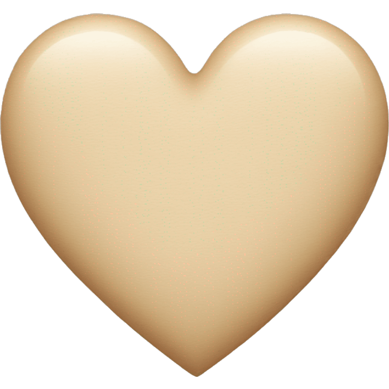 Beige heart  emoji