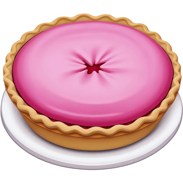 Pink pie emoji