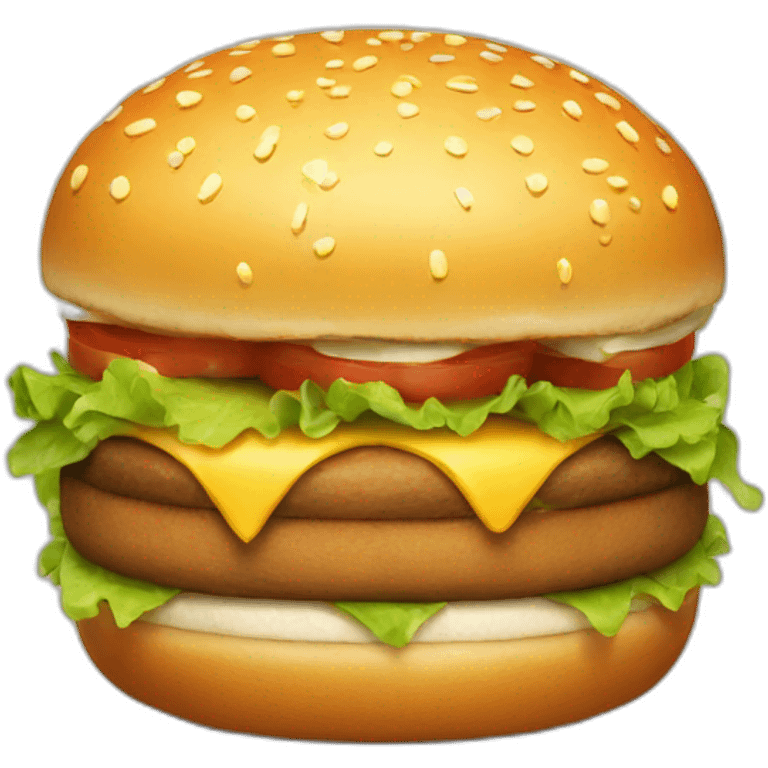 happy burger emoji