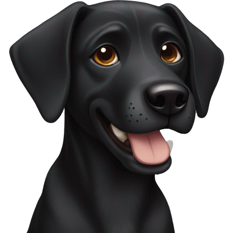 black dog emoji