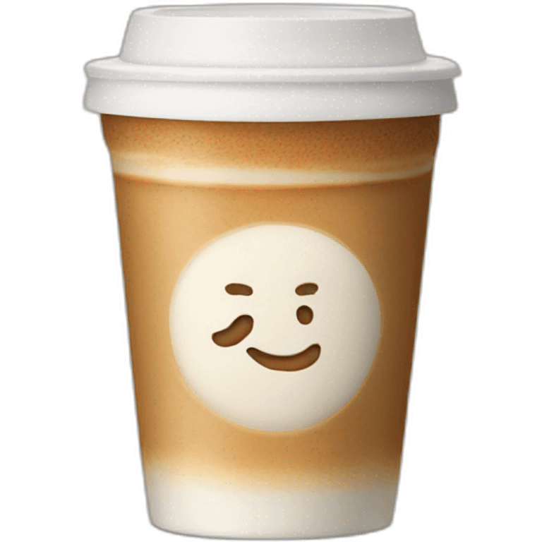 Take away latte emoji