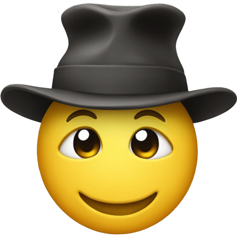 Smiley Emoji in study hat emoji