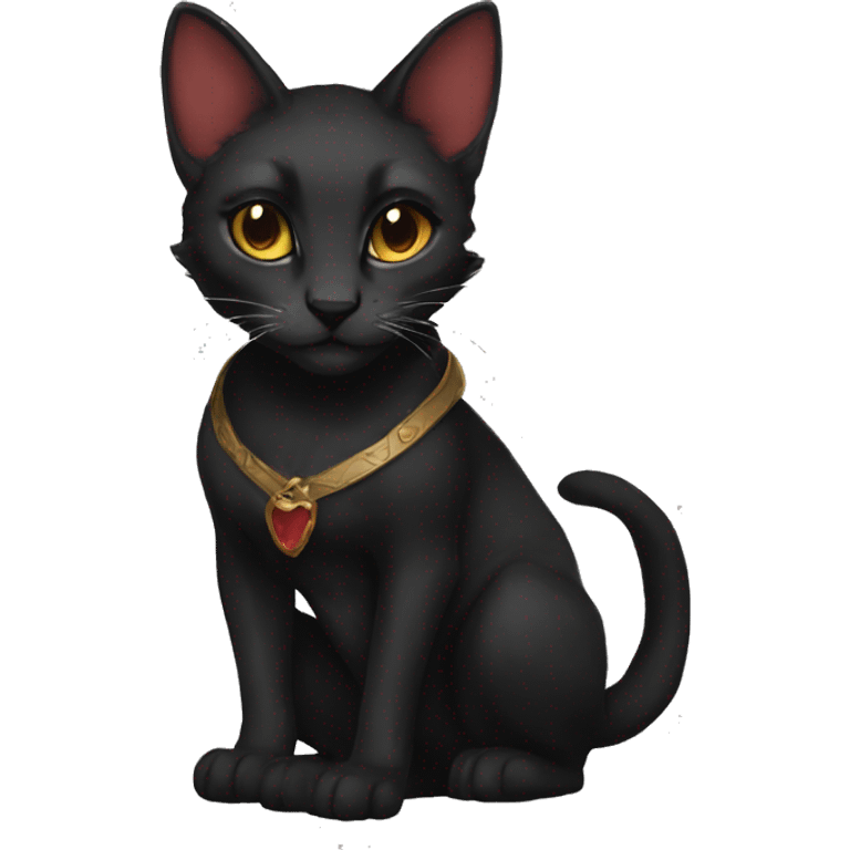 Female black tabaxi rouge dnd emoji