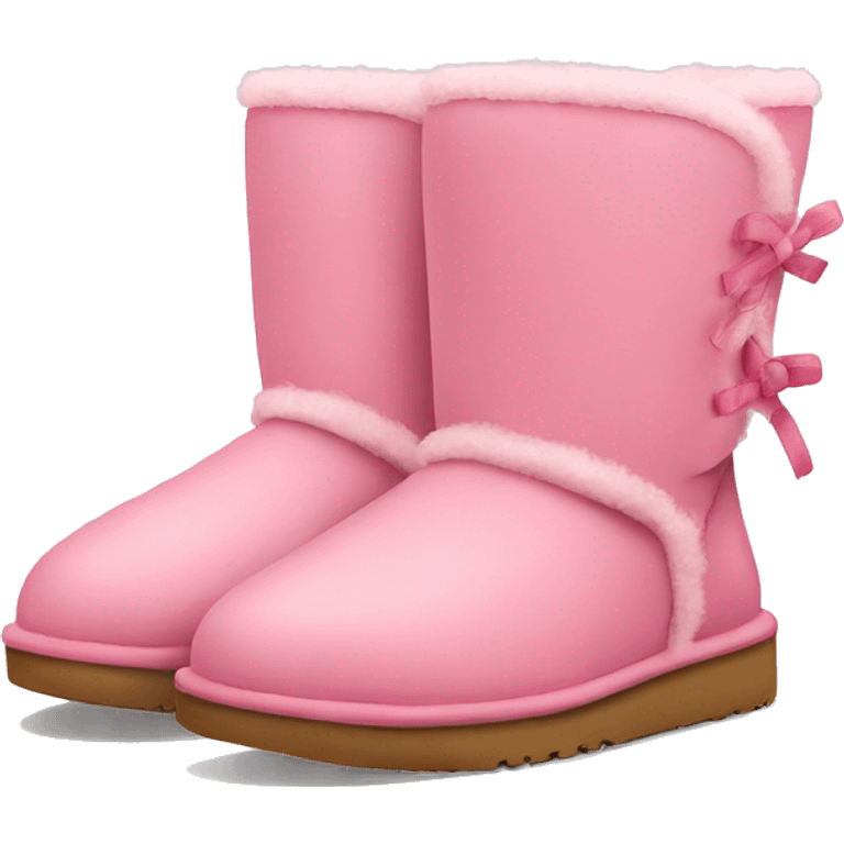 Cute pink Ugg boots emoji