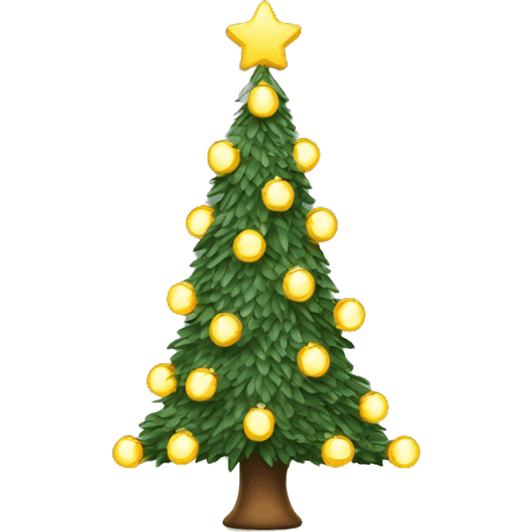 X mas trees with lights  emoji