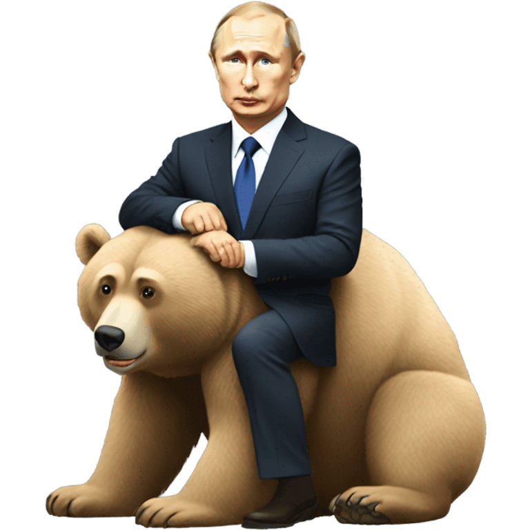 Vladimir putin riding the bear emoji