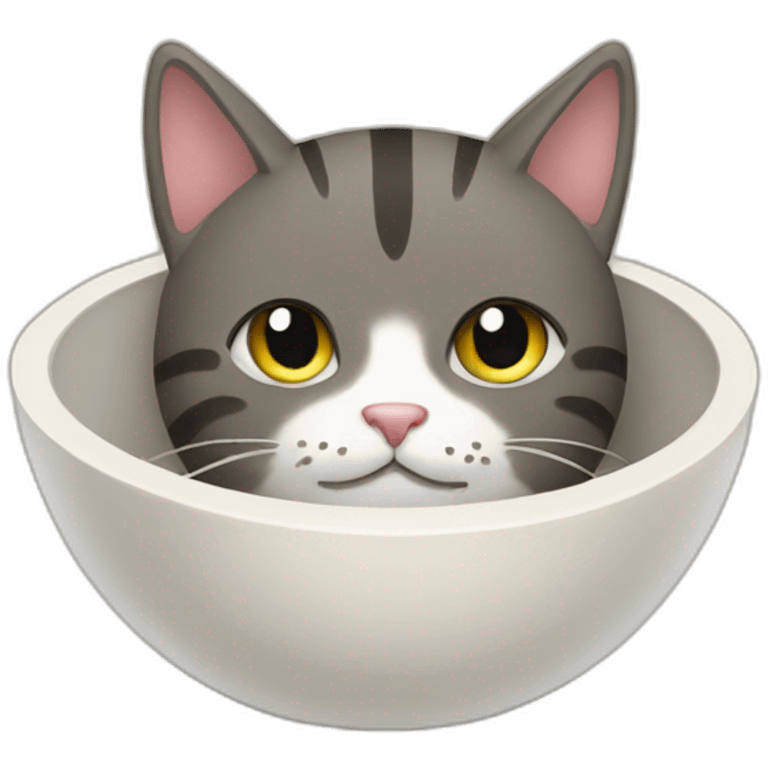 cat in bowl emoji