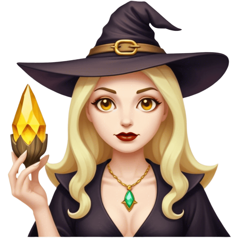 Gold digger witch emoji