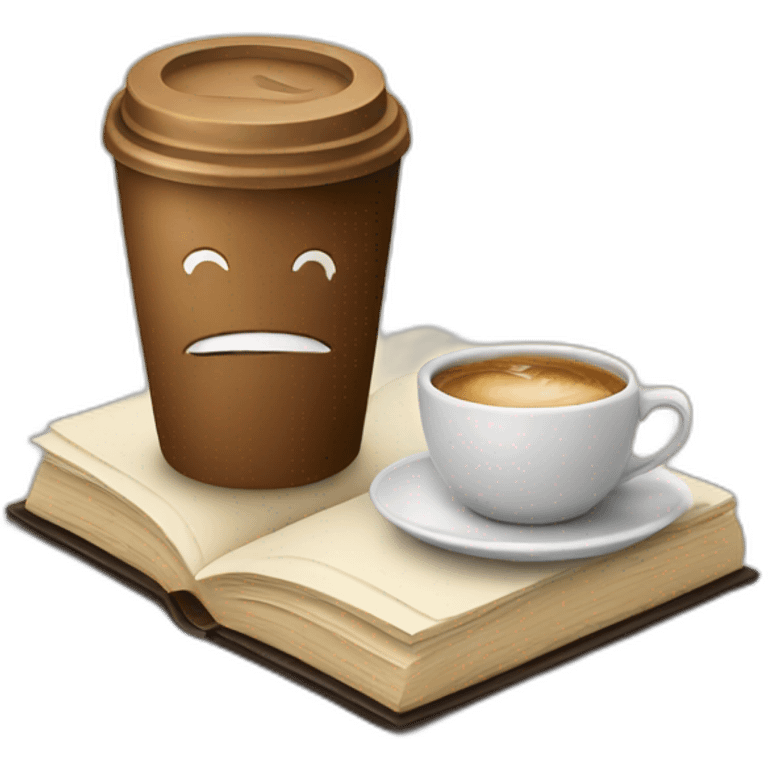 Coffee and a Book emoji