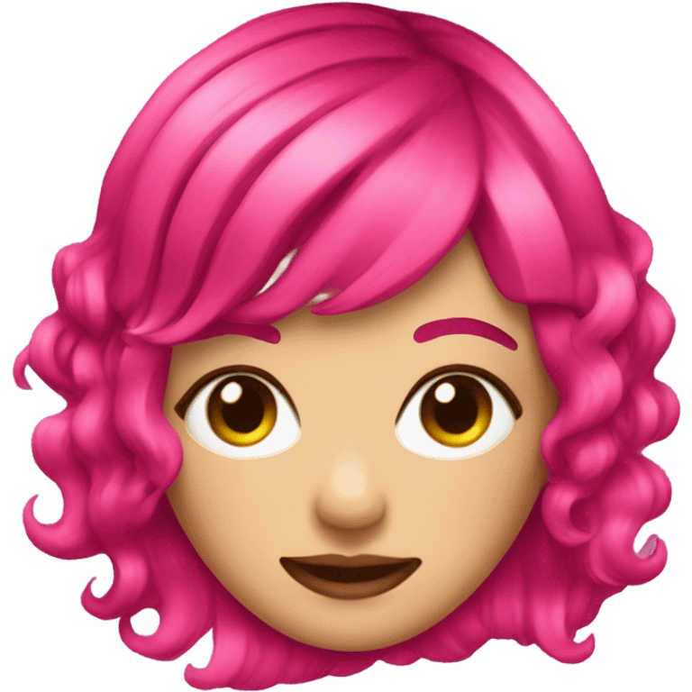 Hot pink bang  emoji