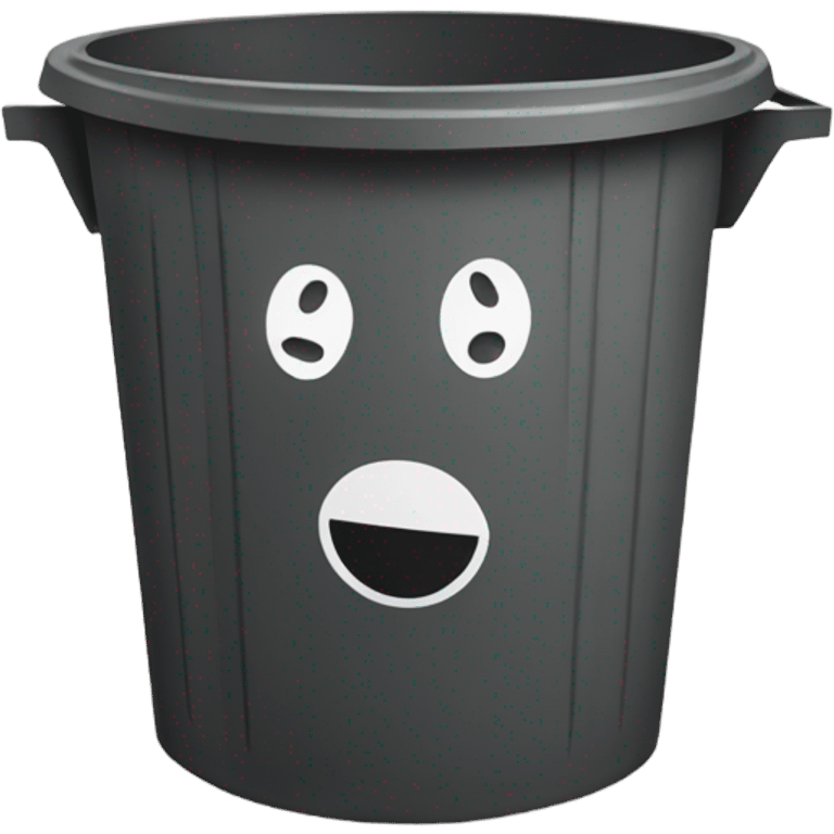 smiley in trash emoji