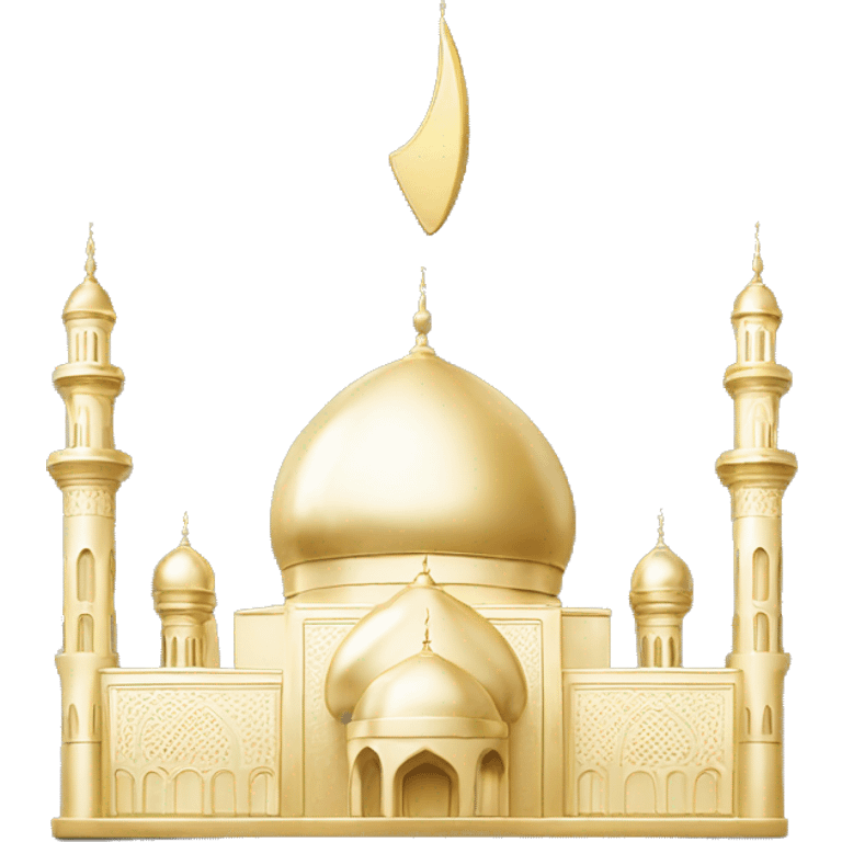 Mosque golden emoji