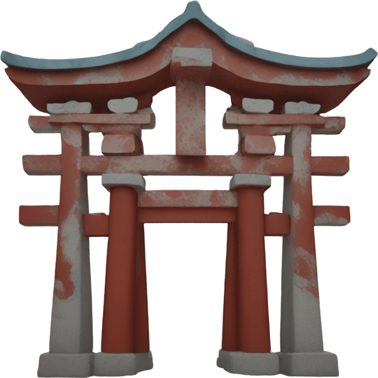 Japanese Tori gate from Greek marbles emoji