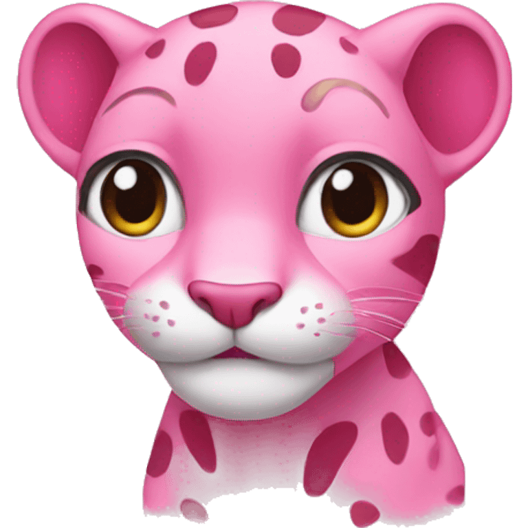 Pink panther cute emoji