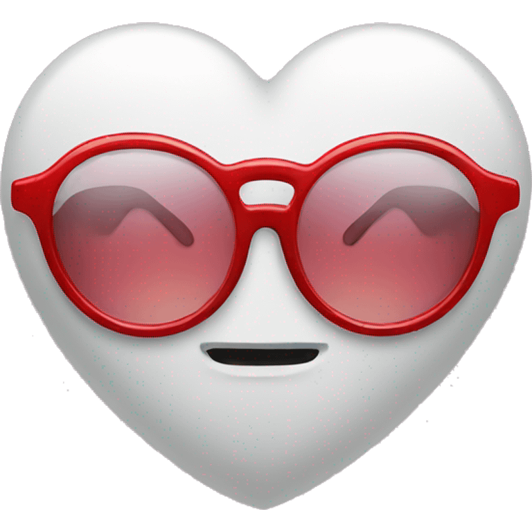 Heart with glasses emoji