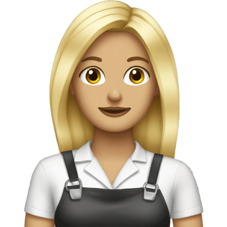 Blonde hair stylist  emoji