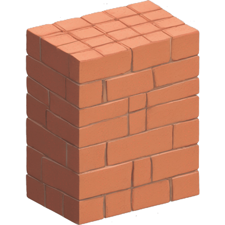 I want a building brick that looks like a 3d brick. emoji