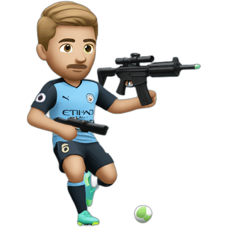 manchester city player shooting emoji