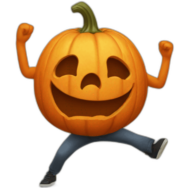 dancing pumpkin emoji