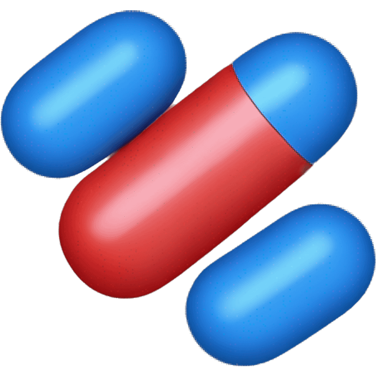 pill red and blue emoji