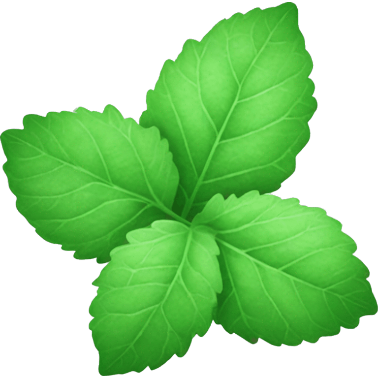 mint leaf emoji