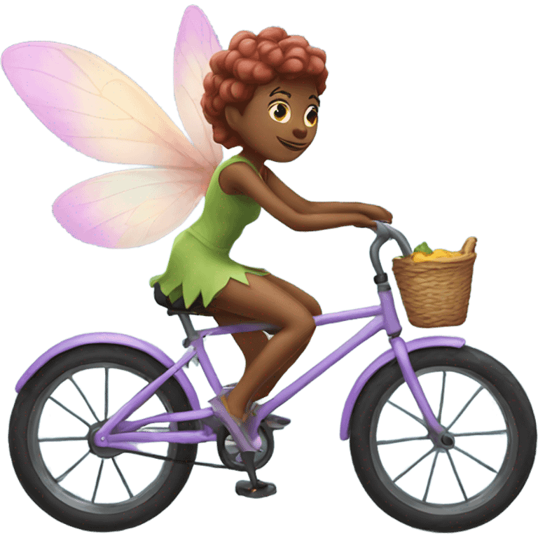 Fairy riding bike emoji