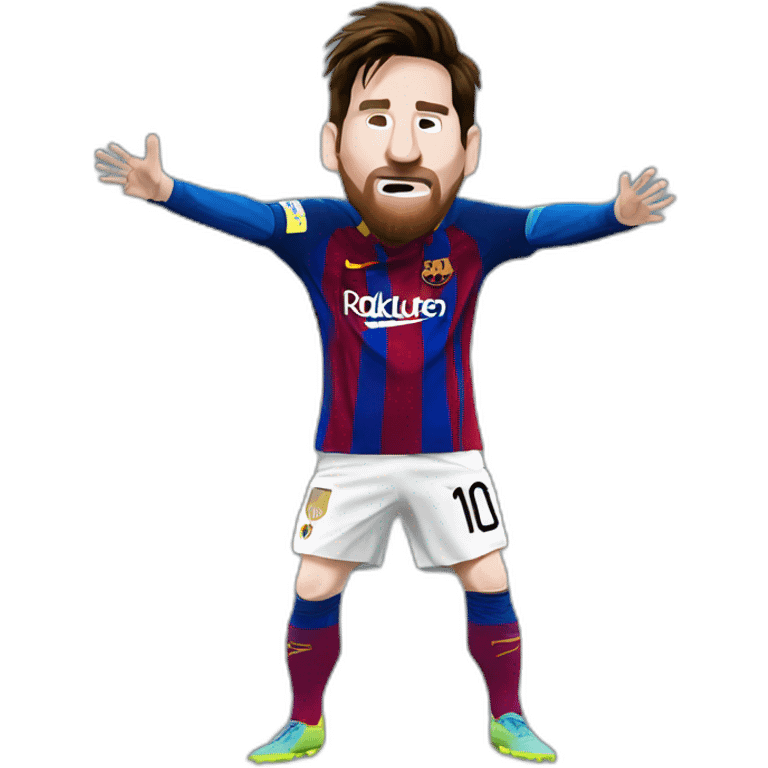 Messi qui fait un dab  emoji