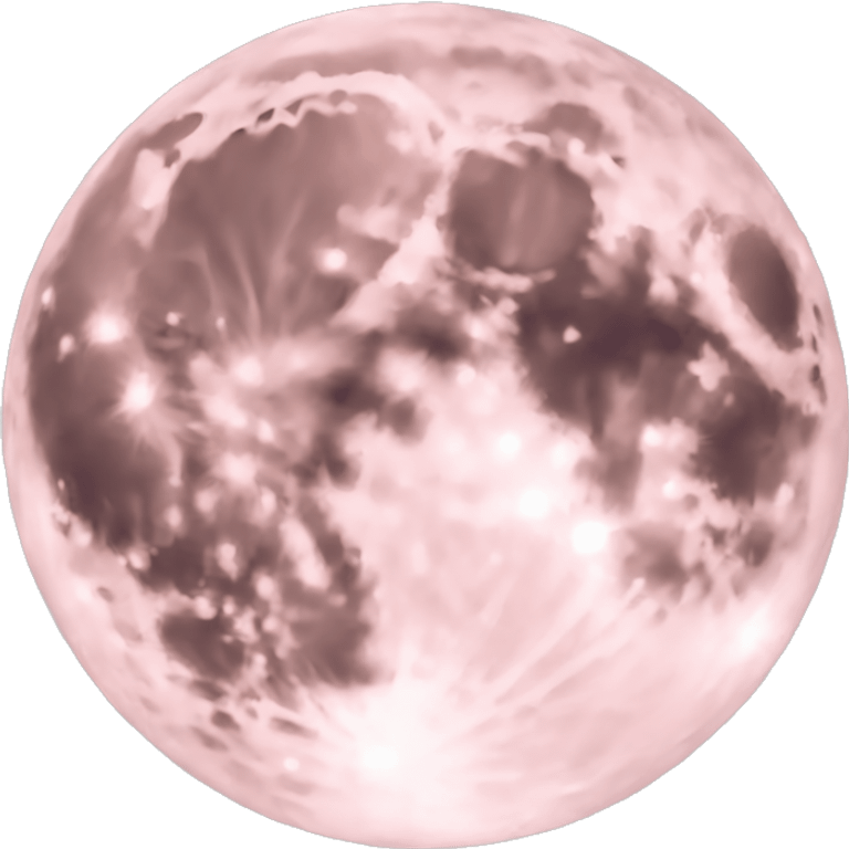 Light pink full moon emoji