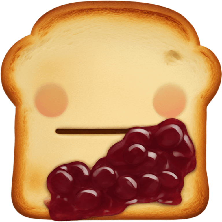 Toast with jam emoji