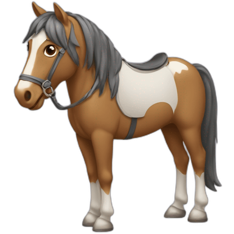 Cheval qui sourit emoji