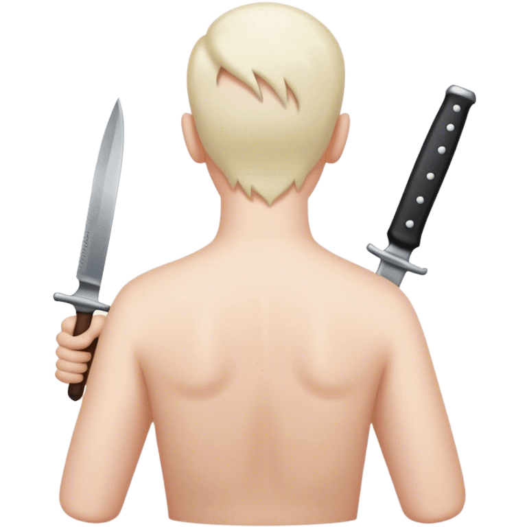 A back stabbed emoji