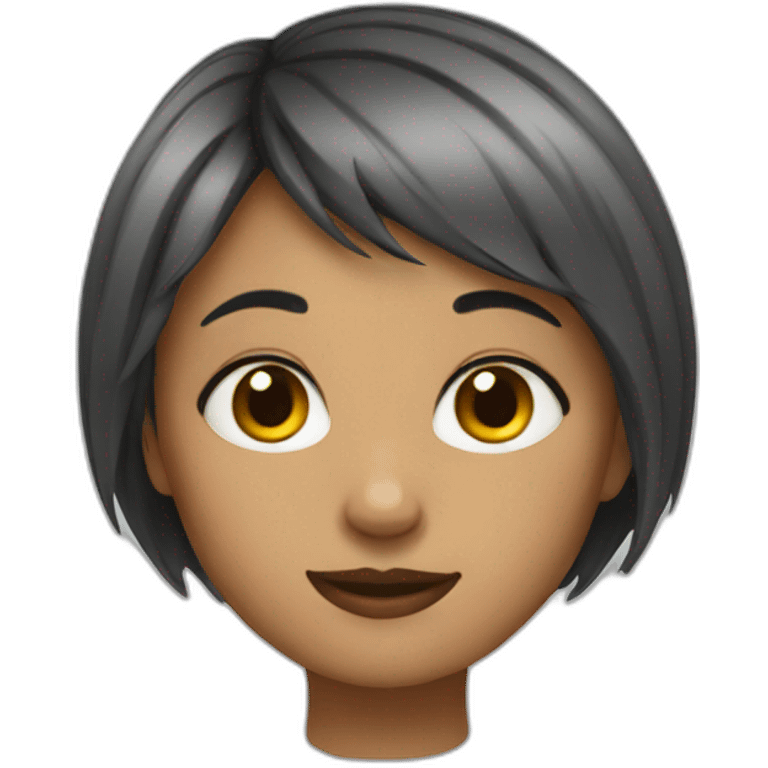 Short haired girl emoji