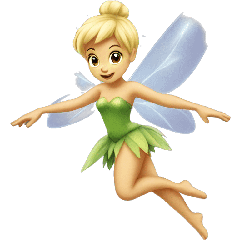 Fairy tinkerbell flying emoji