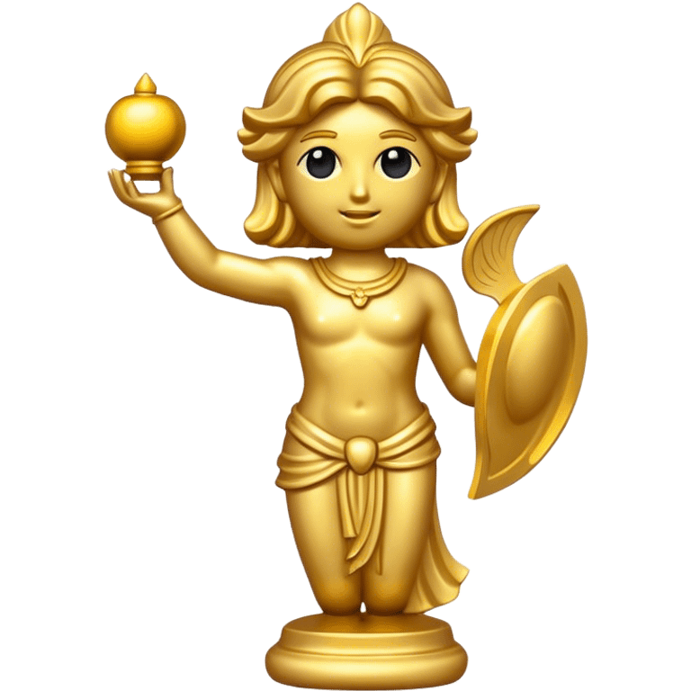 Gold statue emoji